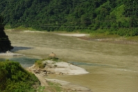 The giant Siang River.