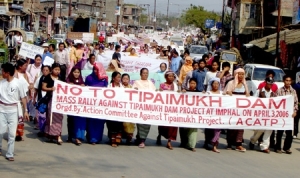 Protest against the Tipamukh Dam in Manippur